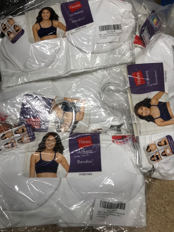 Photo 2 of Hanes Ultimate Women's Bandini Multi-Way Foam Cup Wirefree Bra DHHU12
SET OF 4