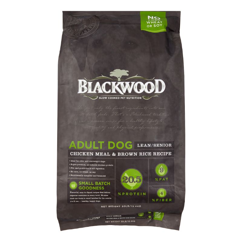 Photo 1 of *NON-REFUNDABLE* Blackwood Adult Dog, Lean/Senior, Chicken Meal & Brown Rice Recipe, 30 Lb. Expired 28-JUN-23