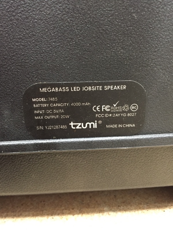 Photo 4 of  Tzumi Megabass LED Jobsite Speaker