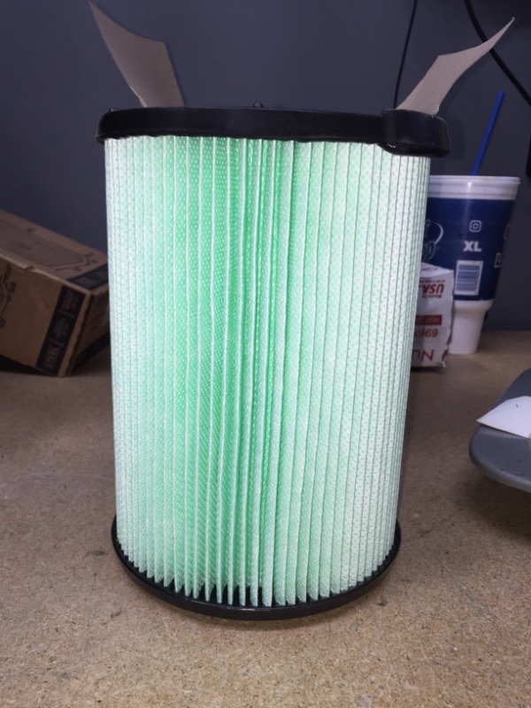 Photo 2 of 5-Layer HEPA Media Pleated Paper Filter for Most 5 Gal. and Larger Wet/Dry Shop Vacuums
