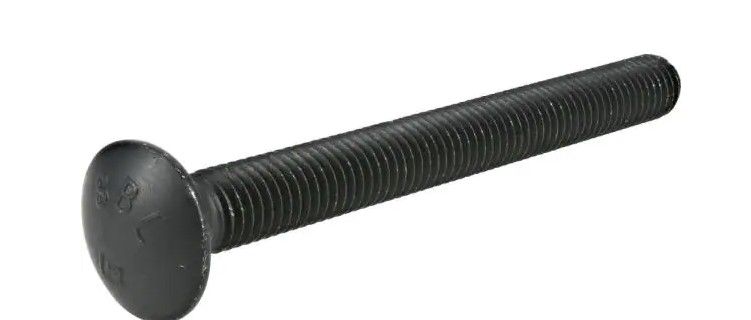 Photo 1 of 1/2 in.-13 x 4 in. Black Exterior Carriage Bolts (25-Pack)
