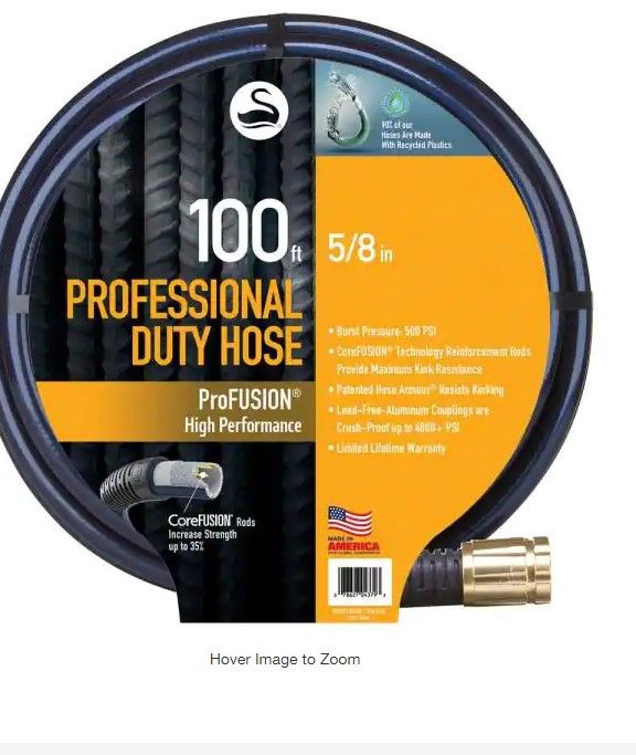 Photo 1 of 5/8 in. Dia. x 100 ft. ProFUSION High Performance Garden Hose
