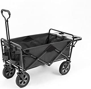 Photo 1 of (DAMAGED TRAY)
Mac Sports Collapsible Outdoor Utility Wagon with Folding Table and Drink Holders, Gray