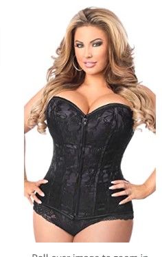 Photo 1 of Daisy corsets womens Lavish Black Lace Front Zipper Corset
size 3xl