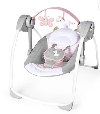 Photo 1 of Ingenuity Comfort 2 Go Flora the Unicorn Portable Swing, 24" Size