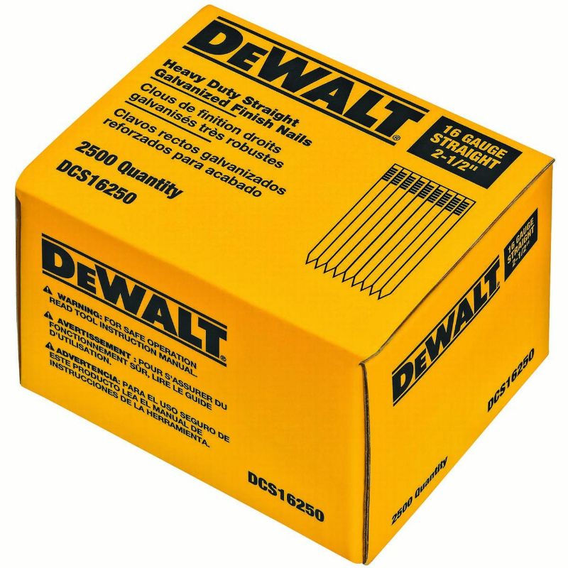 Photo 1 of 1-1/4 Straight 16 Gauge Finishing Nails (2,500 Pk), QTY: 2 Items 