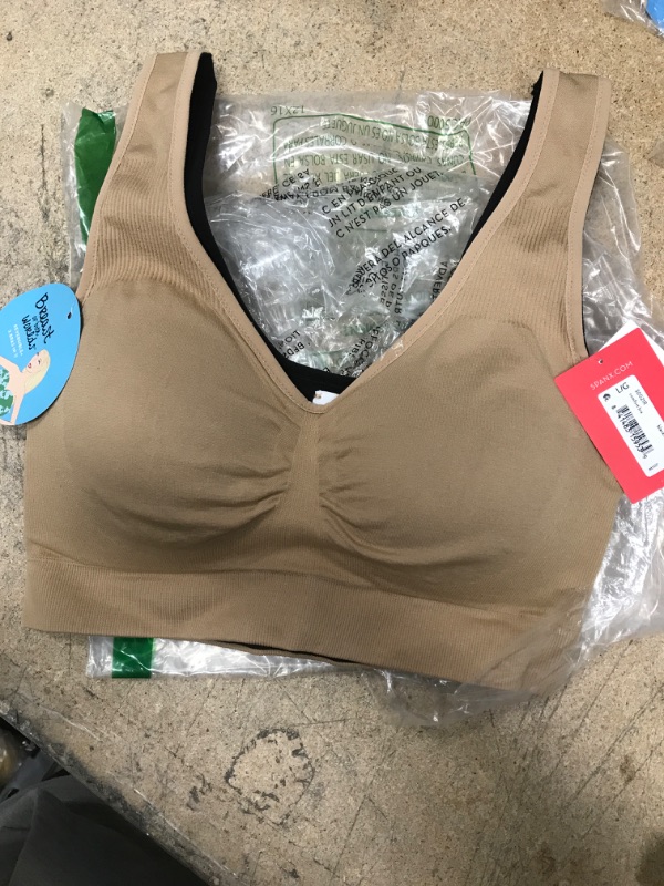 Photo 1 of Breast of Both Worlds Reversible Wire-Free Bra, Size Large