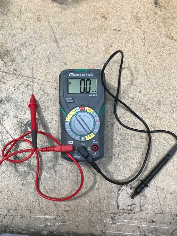 Photo 2 of Commercial Electric Manual Ranging Multimeter, 6 In.