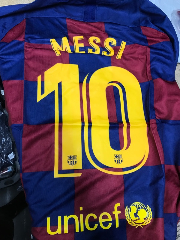 Photo 1 of 2019-2020 Barcelona Home Nike Football Shirt (MESSI 10), Size: Median 