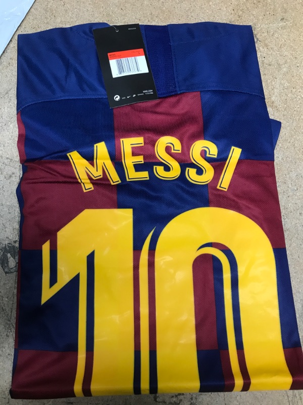 Photo 2 of 2019-2020 Barcelona Home Nike Football Shirt (MESSI 10), Size: Large