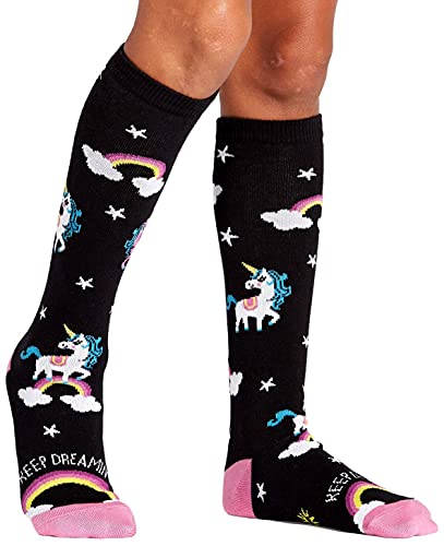 Photo 2 of BUNDLE, Darn Tough Element No Show Tab Lightweight Athletic Socks - AW21
AND, Sock It to Me Kids Unicorns Rainbows Keep Dreamin Junior Knee Socks

