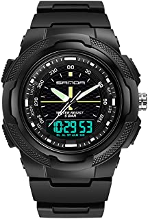 Photo 1 of SET OF 2 Mens Military Watches,Waterproof Tactical Timing Digital LED Big Watches for Men, Leisure Outdoor Hiking Sport Watch
