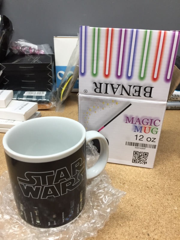 Photo 3 of Paladone Star Wars Lightsaber Heat Change Coffee Mug-300 ml-Officially Licensed Disney Merchandise, Porcelain, Multi, 10.5 x 10 x 10.5 cm
