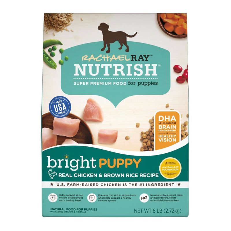 Photo 2 of BUMNDLE, Rachael Ray Nutrish Bright Puppy Natural Real Chicken & Brown Rice Recipe Dry Food, 6 Lbs.- BEST BY MARCH 27 2022
AND, BENCMATE Protective Inflatable Collar for Dogs and Cats - Soft Pet Recovery Collar Does Not Block Vision E-Collar

