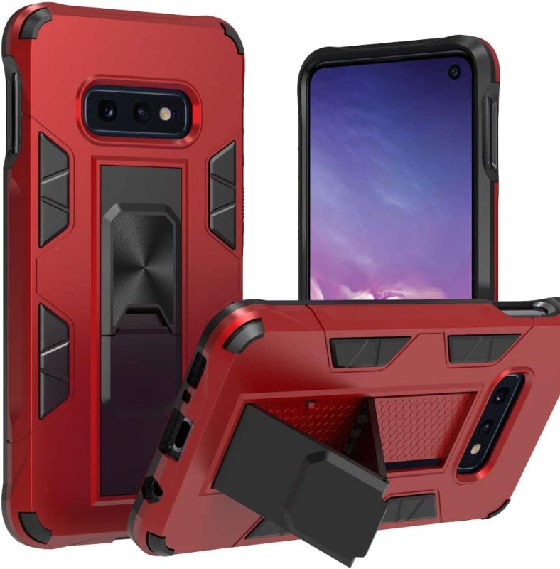 Photo 1 of Samsung Galaxy S10e Case | Military-Grade Protection | 12ft. Drop Tested Protective Case | Kickstand | Magnetic Car Mount Holder | Compatible with Galaxy S10e - Red
