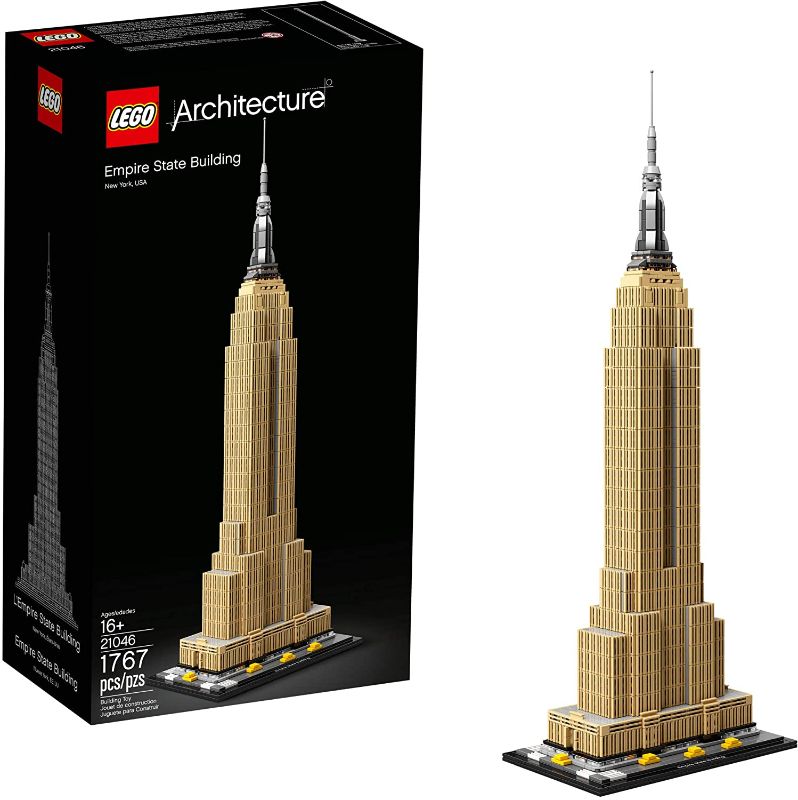 Photo 1 of (MINOR DAMAGE)LEGO Architecture Empire State Building 21046 New York City Skyline Architecture Model Kit for Adults and Kids, Build It Yourself Model Skyscraper (1767 Pieces)
**BOX DAMAGE**
