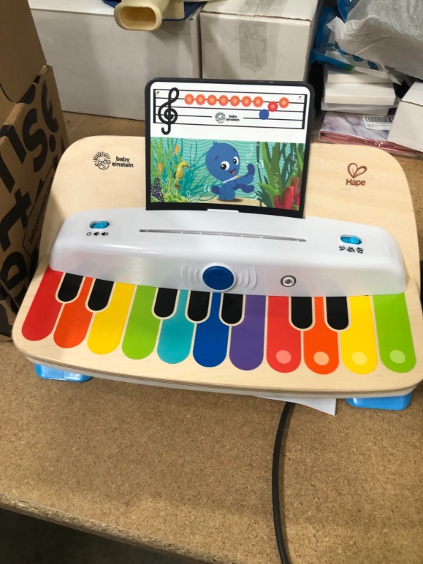 Photo 2 of Baby Einstein Together in Tune Piano? Safe Wireless Wooden Musical Toddler Toy, Magic Touch Collection, Age 12 Months+
**NO BATTERIES INCLUDED**
