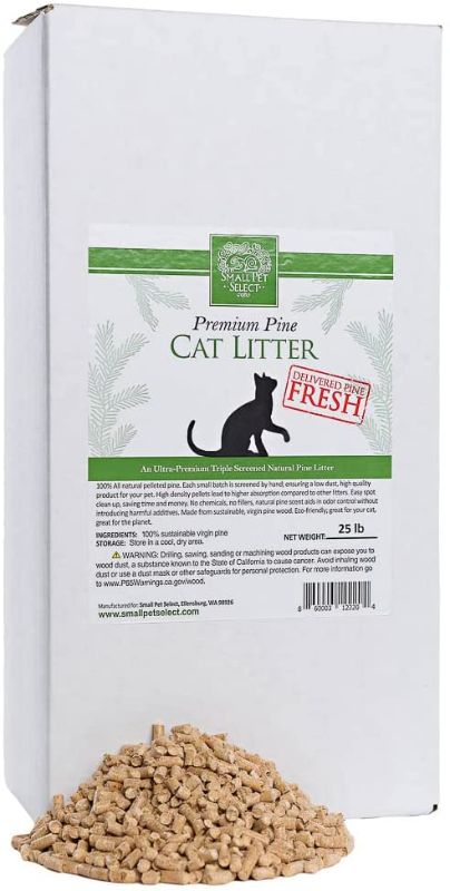 Photo 1 of **OPENED** Small Pet Select - Premium Pine Pelleted Cat Litter 25lb
