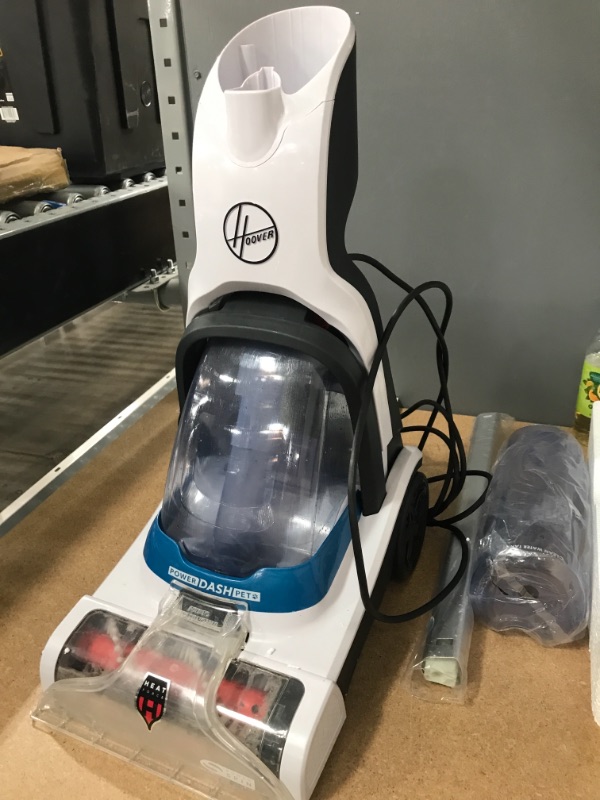 Photo 6 of **TESTED AND FUNCTION'S** Hoover PowerDash Pet Compact Carpet Cleaner, Shampooer Machine, Lightweight, FH50700, Blue
