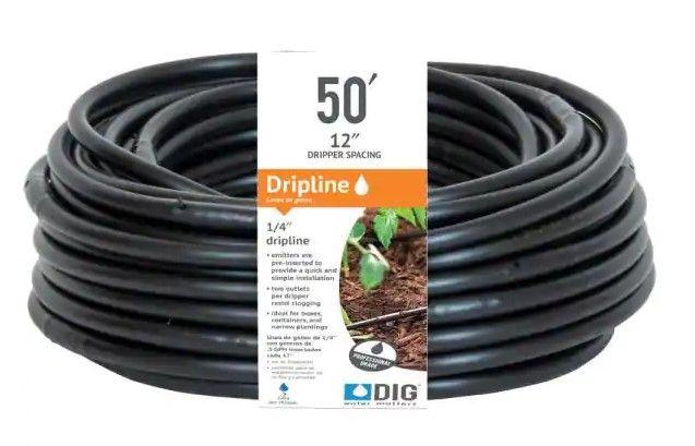 Photo 1 of 1/4 in. x 50 ft. Soaker Hose Dripline
2 ct
