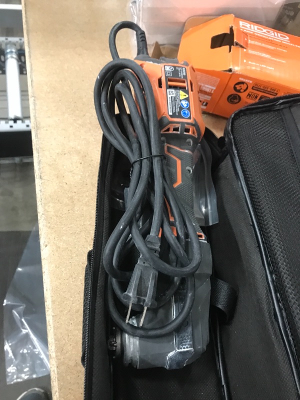 Photo 3 of **PARTS ONLY ** RIDGID 4 Amp Corded Oscillating Multi-Tool