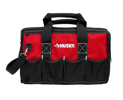 Photo 1 of *BAG HAS MARKER ON IT * Husky
18 in. 14 Pocket Zippered Tool Bag