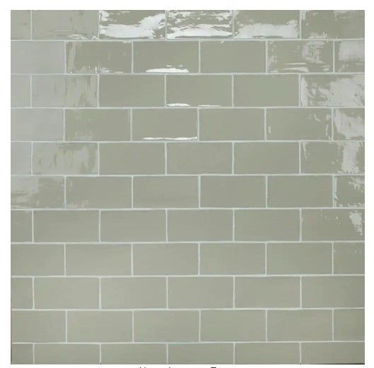 Photo 1 of **SOME OF THE TILES ARE BROKEN ** Merola Tile
Chester Sage 3 in. x 6 in. Ceramic Wall Subway Tile (6.02 sq. ft. / Case)