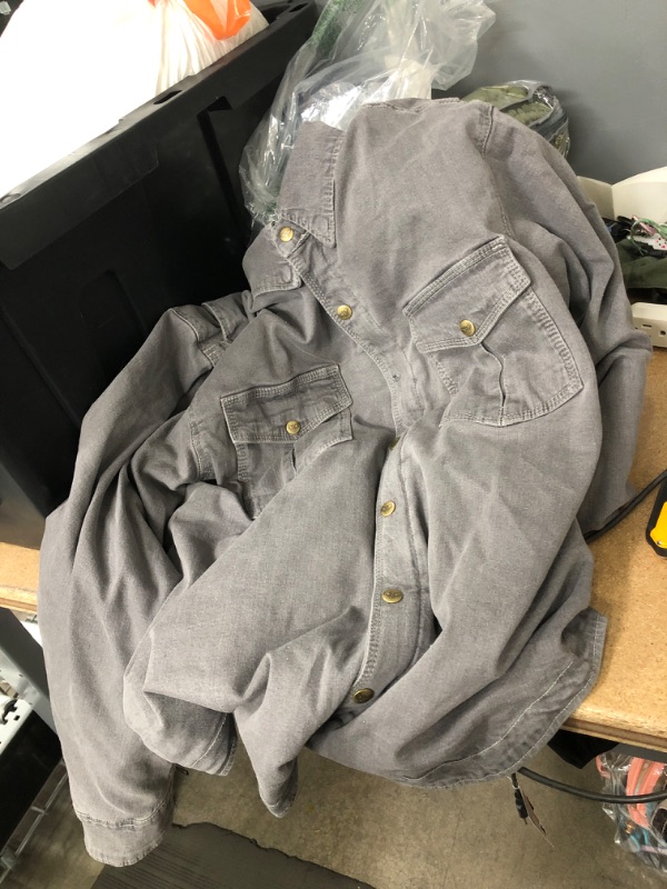Photo 2 of **missing a button** XL- Milwaukee Leather Performance MPM1621 Men's Armored Denim Shirt Aramid DuPont Fibers
