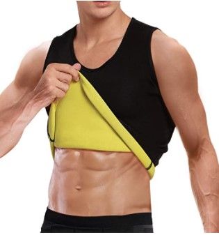 Photo 1 of Cimkiz Sauna Vest for Mens Waist Trainer Zipper Neoprene Sauna Suit Tank Top
