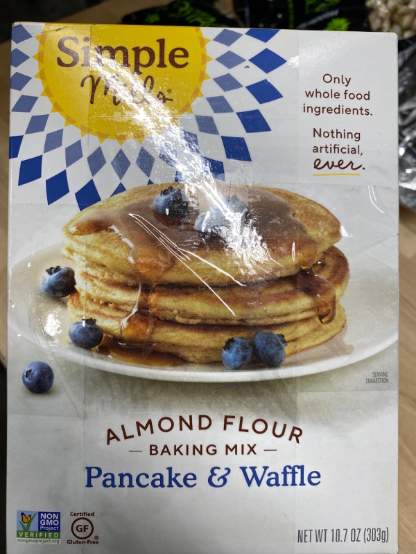 Photo 2 of Simple Mills Almond Flour Pancake Mix & Waffle Mix, Gluten Free, Made with whole foods, (Packaging May Vary), 10.7 Ounce (4 PACK) NON REFUNDABLE EXP 11/2021