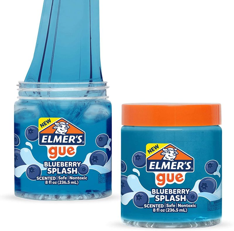 Photo 2 of Elmer's Scented Pre-made Slime Blueberry Splash 2 Count & Elmer's GUE Pre Made Slime, Cosmic Shimmer Glitter Slime, 2 Count

