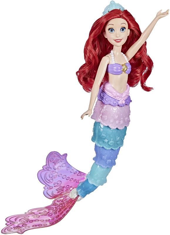 Photo 1 of Disney Princess Rainbow Reveal Ariel, Color Change Doll, Water Toy Inspired by The Disney’s The Little Mermaid, for Girls 3 and Up
