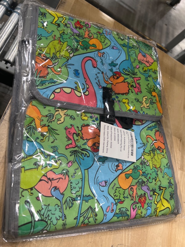Photo 1 of Kids Travel Tray - SEARCH & FIND Dinosaur Design - ANVICI Kids Lap Desk - Dry Erase Table for Carseat - Activity Kid Car Seat Trays for Toddler - Portable Road Trip Essential for Families

