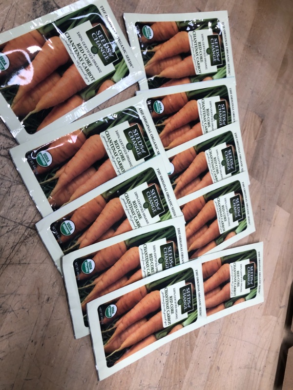 Photo 2 of BEST BY  : 12/22**NO REFUNDS Seeds of Change Organic Red Core Chantenay Carrot Seeds
10 PACK 