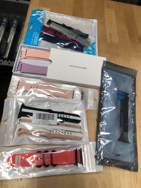 Photo 1 of **SOLD AS IS ** NO  REFUNDS -- 
BUNDLE OF ASSORTED  APPLE WATCH ACCESSORIES 