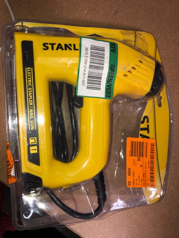 Photo 2 of **PREVIOUSLY OPENED** STANLEY Electric Stapler and Brad Nail Gun
