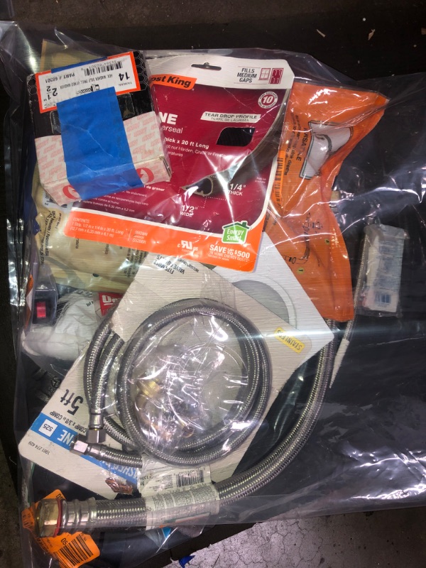 Photo 2 of **SOLD AS IS, NO REFUNDS**ASSORTMENT OF PLUMBING, HOME IMPROVEMENT GOODS AND ACCESSORIES BUNDLE-