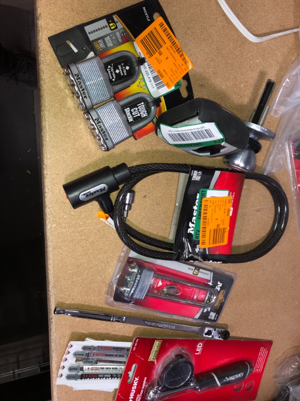 Photo 1 of **SOLD AS IS, NO RETURNS** ASSORTMENT OF LOCKS AND TOOLS BUNDLE