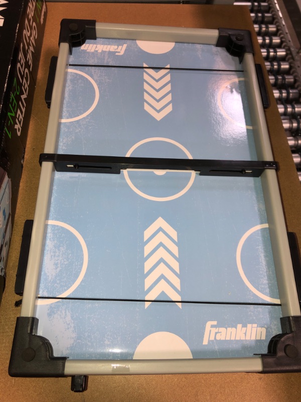 Photo 3 of Franklin Sports Sling Puck + Shuffleboard Tabletop Game - 2-in-1 Fast Action Puck Shooting Game Set for Kids + Adults - Family Gameroom Board Games
