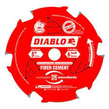 Photo 1 of **PREVIOUSLY OPENED** DIABLO HARDIE Blade 5 in. x 6-Tooth Fiber Cement Circular Saw Blade