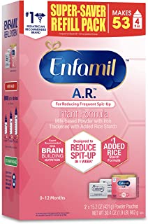 Photo 1 of Enfamil A.R. Infant Formula, Clinically Proven to Reduce Reflux & Spit-Up in 1 Week, with Iron, DHA for Brain Development, Probiotics to Support Digestive & Immune Health, Refill Box, 30.4 Oz - exp: dec 01 2022