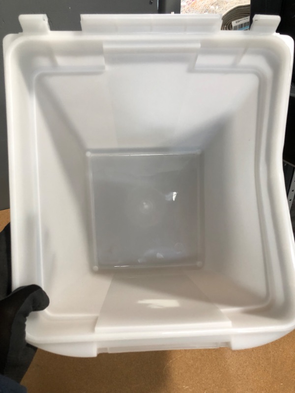 Photo 1 of *USED*
*MISSING lid and wheels*
IRIS USA 32.5 Quart Airtight Pet Food Container, Black MP-350
