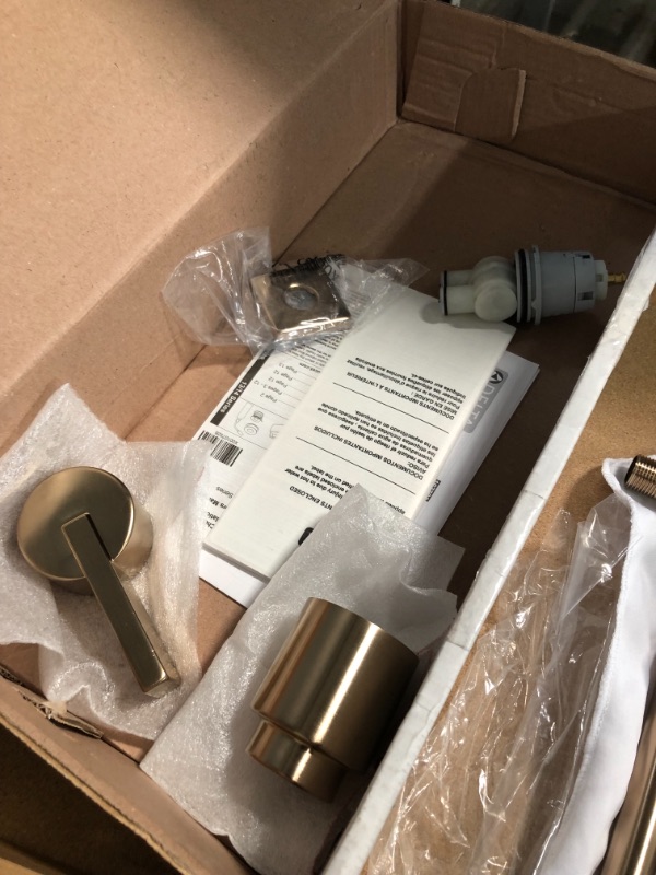 Photo 4 of *champagne bronze IN PERSON*
Delta Faucet Vero 14 Series Single-Function Tub and Shower Trim Kit with Single-Spray Touch-Clean Rain Shower Head, Champagne Bronze T14253-CZ (Valve Not Included)
