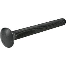 Photo 1 of 3/8 in.-16 x 4 in. Black Exterior Carriage Bolts (25-Pack)