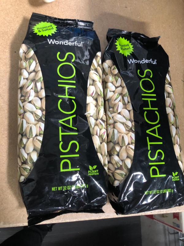 Photo 2 of 2 PACK OF Wonderful Pistachios, Roasted and Salted, 32 Ounce
