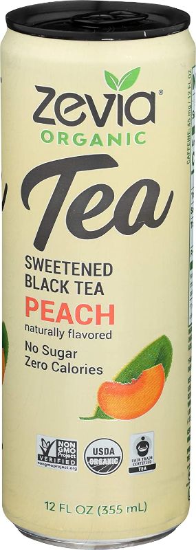 Photo 1 of 12 PACK ZEVIA Organic Sweetened Peach Black Tea, 12 FZ
EXP DATE IS 9/10/22