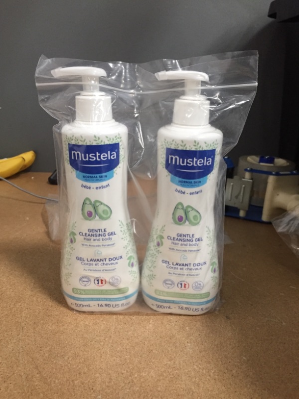 Photo 1 of 2 PACK Mustela Baby Gentle Cleansing Gel - Baby Hair & Body Wash - with Natural Avocado fortified with Vitamin B5 - Biodegradable Formula & Tear-Free - Various Sizes - 1 or 2-Pack

