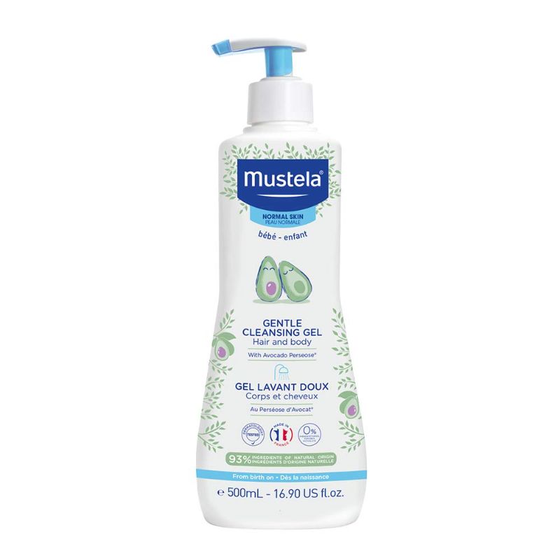 Photo 1 of 2 PACK Mustela Baby Gentle Cleansing Gel - Baby Hair & Body Wash - with Natural Avocado fortified with Vitamin B5 - Biodegradable Formula & Tear-Free - Various Sizes - 1 or 2-Pack
