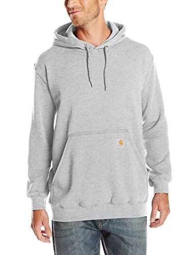 Photo 1 of Men's Midweight Pullover Hoodie, Grey, Size XL | Carhartt
