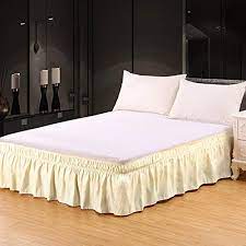 Photo 1 of  TWIN/ FULL 14 INCH DROP, DEEP BEIGE RUFFLED BED SKIRT